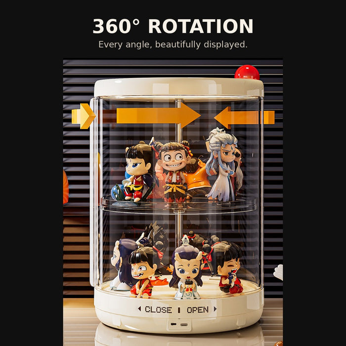 ShowCase Pro Sensor 360° Auto Rotate Figurine Display case with LED Light