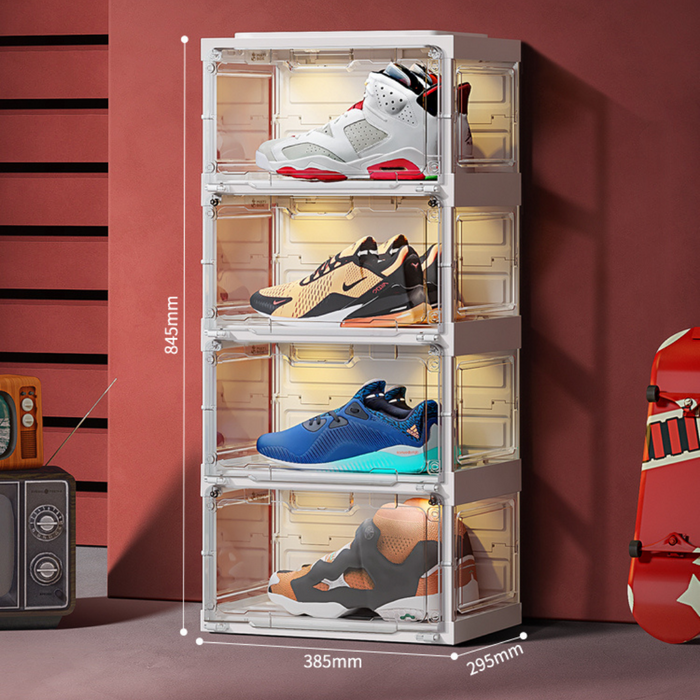 Sneaker Shoe Rack with LED Light