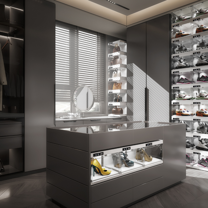 AJ Nike Yeezy Sneaker Display Shoe Show rack Led Light 2 in 1 Pack The Home Shoppe