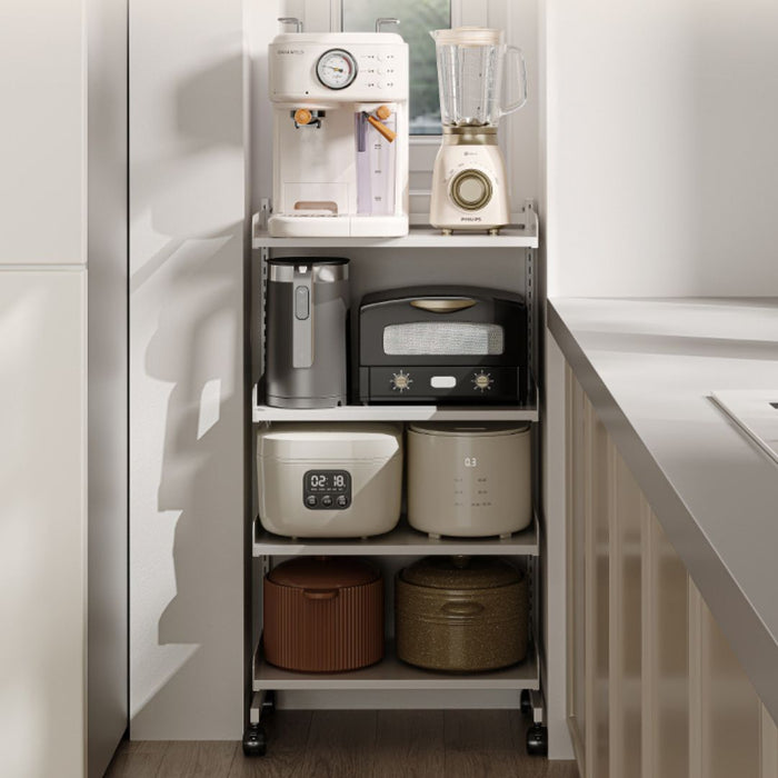 Roll Movable Adjustable Kitchen Trolley Rack 4 Tier - Large — The Home ...