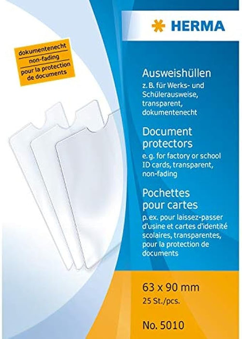HERMA Document Protector 63X90mm ID Card 5010