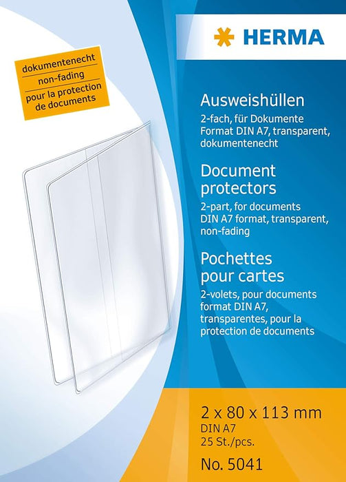 HERMA Document Protector 80X113mm 5041