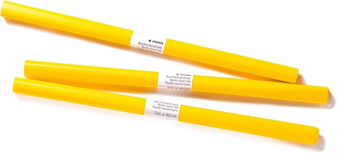 HERMA Book Cover Film 2M Yellow 7361