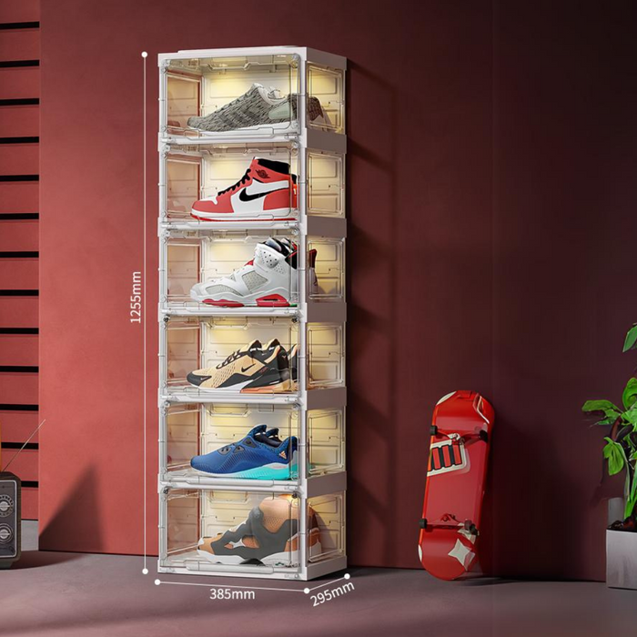 Sneaker Shoe Rack with LED Light