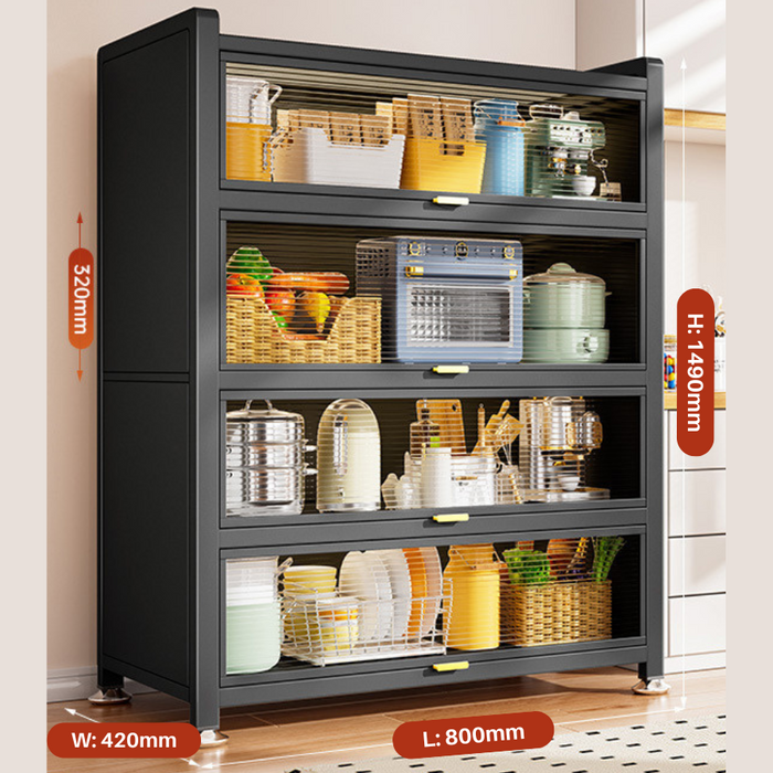 PantryPro 4 Door Kitchen Appliances Storage Cabinet (2 Sizes)