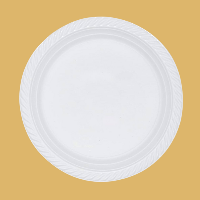 Basics: Plastic Plate 10" - 30pcs