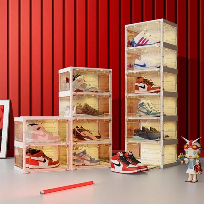 AJ Nike Sneaker Shoe Box Display Rack with LED Light The Home Shoppe