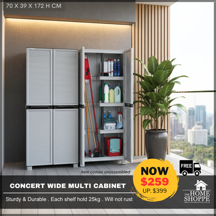 Linea Concert Wide Multipurpose Cabinet (Free Delivery)