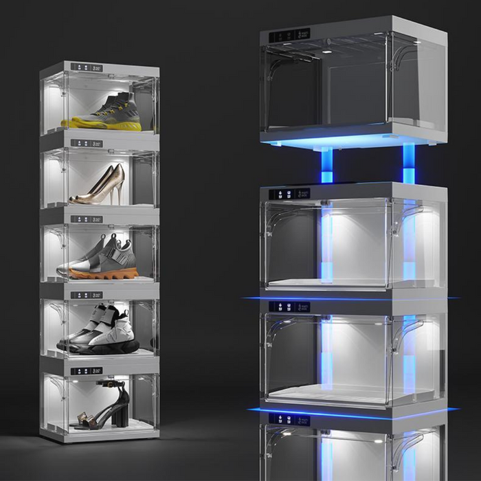 Sneaker Display Showrack Led Light 2 in 1 Pack Shoe Box