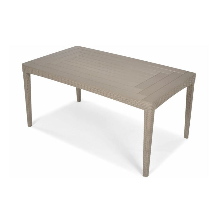 Girona Outdoor Long Dining Table Cappuccino