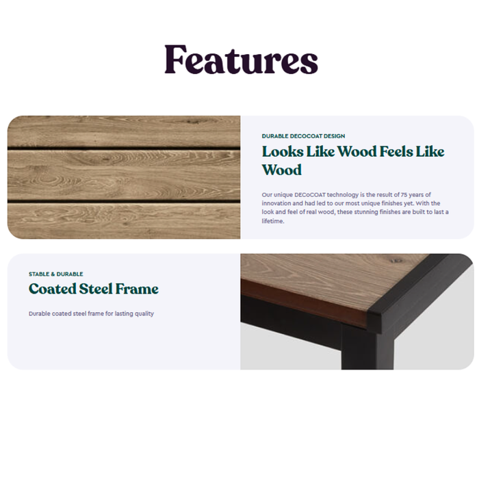 Porto Table Outdoor Dining set with 4 Tisara Chair Graphite