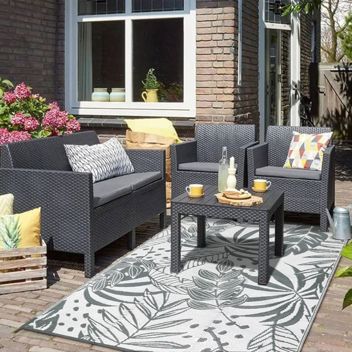 Orlando 4 Seater Sofa Set Graphite