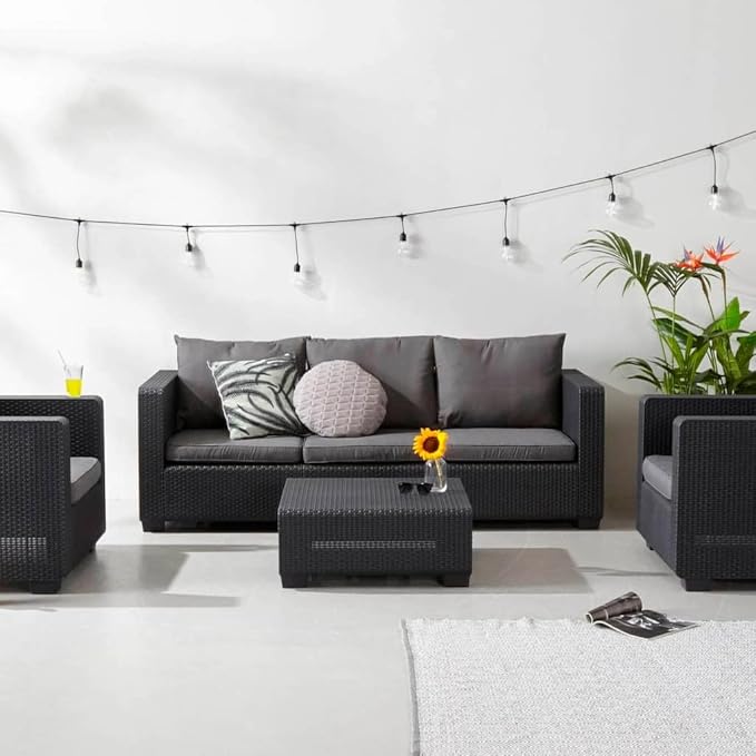 Salta 3 Seater Sofa Graphite