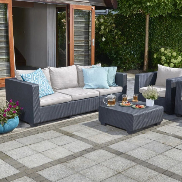 Salta 3 Seater Sofa Graphite
