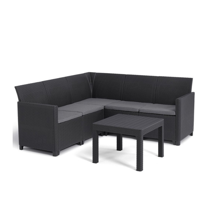 Marie 5 Seater Outdoor Corner Sofa Graphite