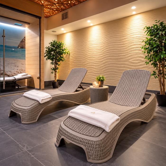 Atlantic Sun Lounger Cappuccino