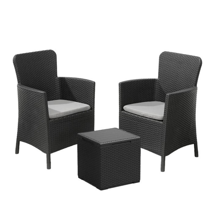 Miami Balcony Sofa Set Graphite