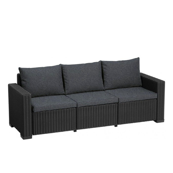 Moorea 3 Seater Outdoor Sofa Graphite