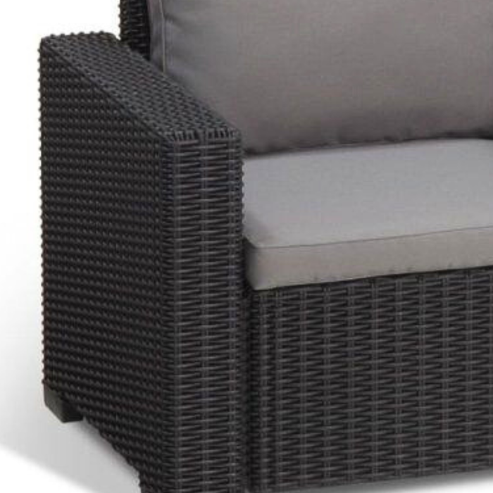 Moorea 3 Seater Outdoor Sofa Graphite