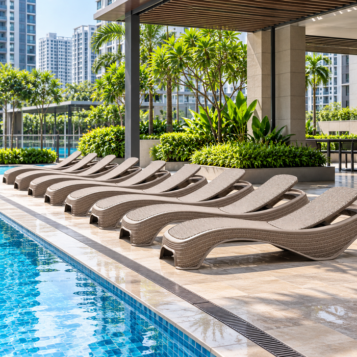 Atlantic Sun Lounger Cappuccino