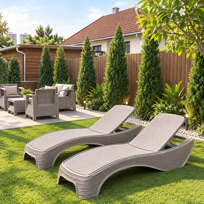 Atlantic Sun Lounger Cappuccino
