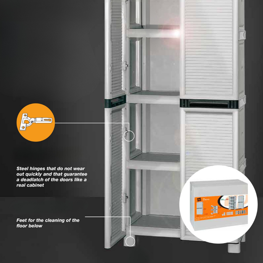 Linea Concert Tall Wide Utility Cabinet — The Home Shoppe