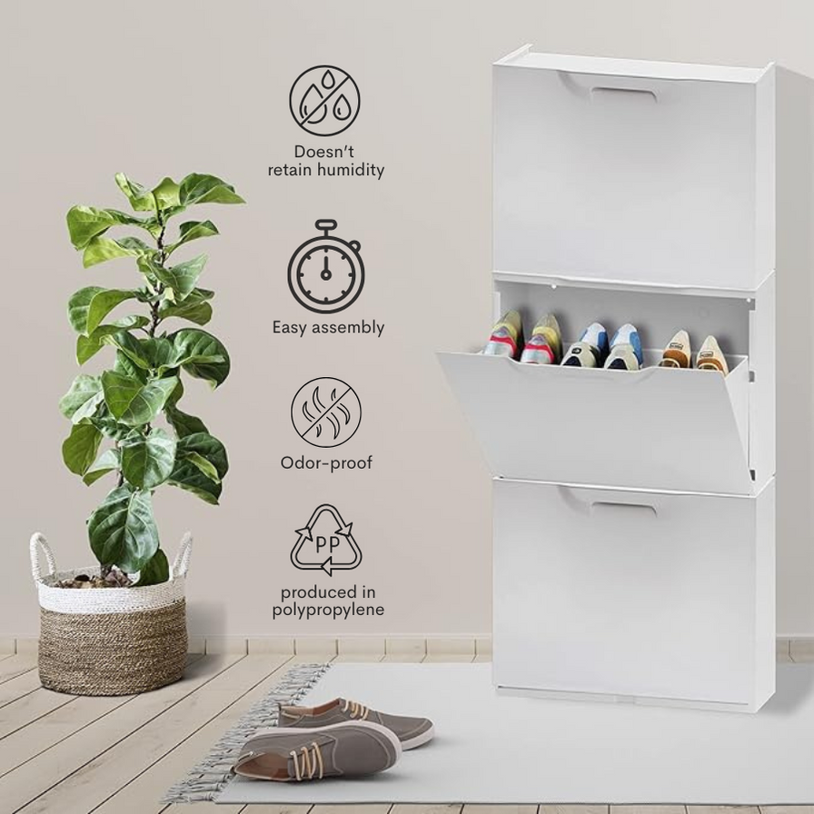 Linea Unika Wall-Mount Shoe Rack Stackable Modular — The Home Shoppe