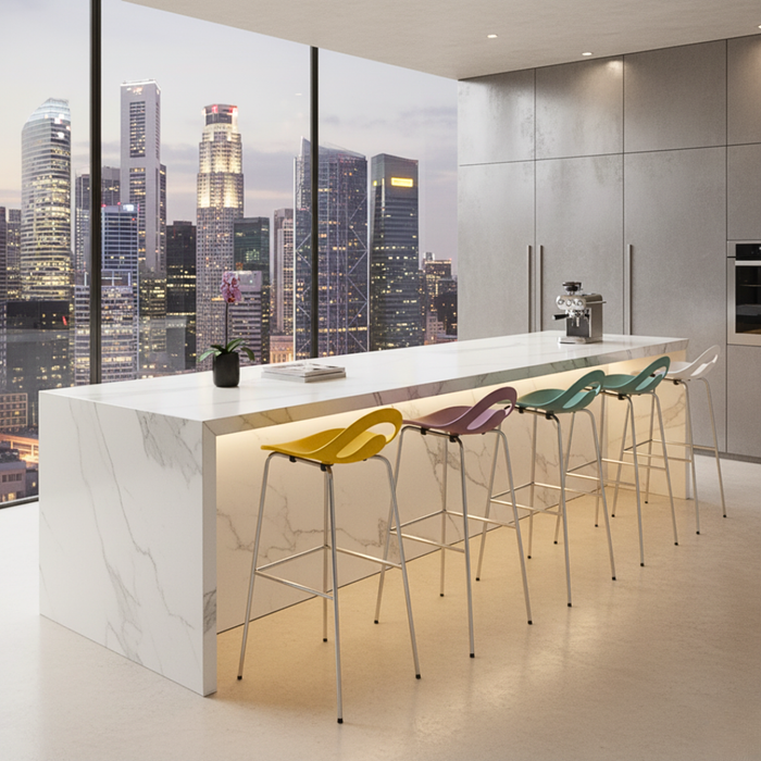 Phoenix Cocktail High Bar Stools (5 Color)