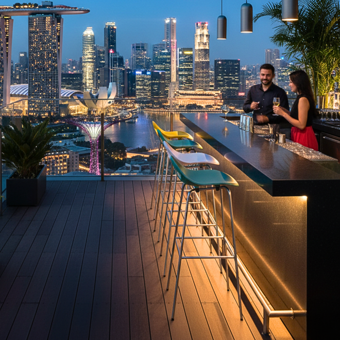 Phoenix Cocktail High Bar Stools (5 Color)