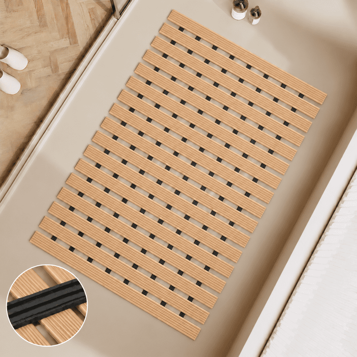 Non Slip Bathroom Floor Mat Beige