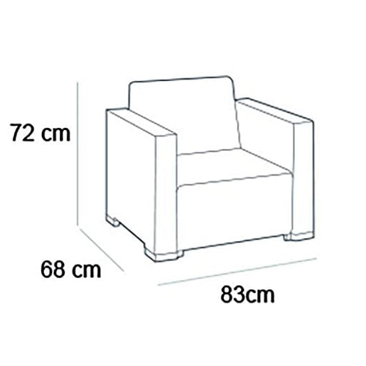 California Armchair + Deluxe Table set