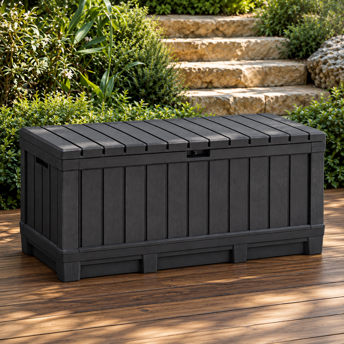 Kentwood Outdoor Storage Box 90Gal Graphite