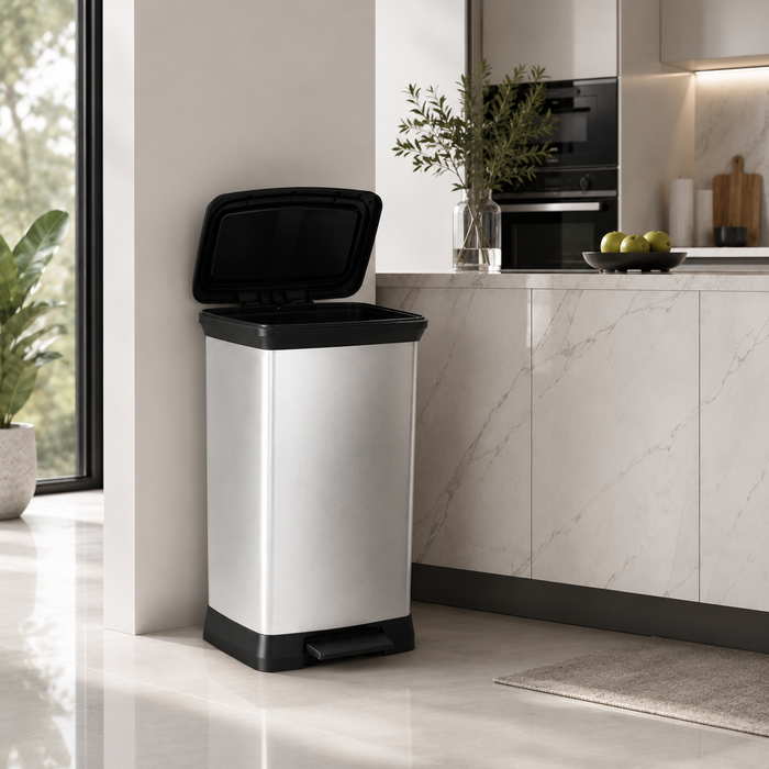 Deco Pedal Bin Rectangle 50L