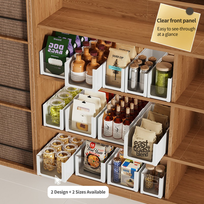 ClearFlex Retractable Clear Storage Organiser Box