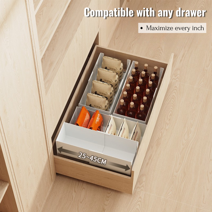 ClearFlex Retractable Clear Storage Organiser Box