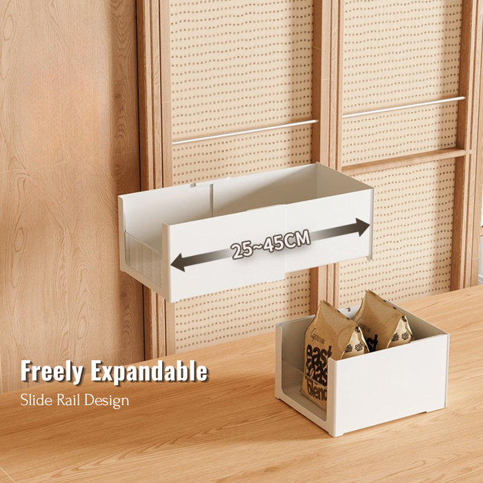 ClearFlex Retractable Clear Storage Organiser Box