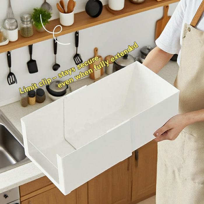 ClearFlex Retractable Clear Storage Organiser Box