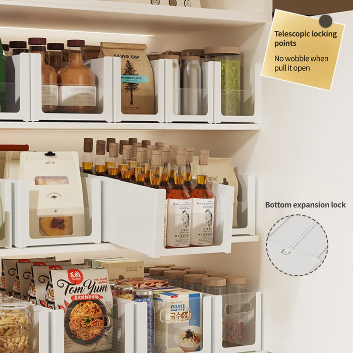 ClearFlex Retractable Clear Storage Organiser Box