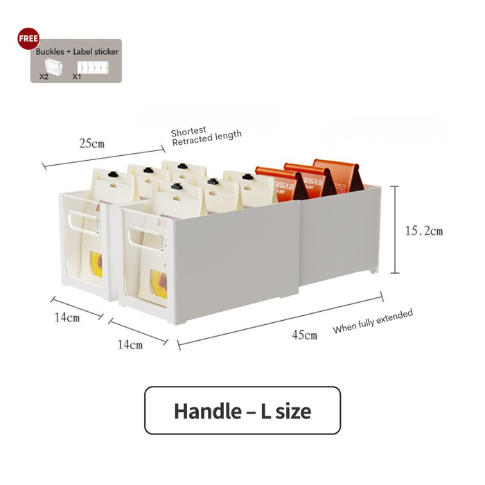ClearFlex Retractable Clear Storage Organiser Box