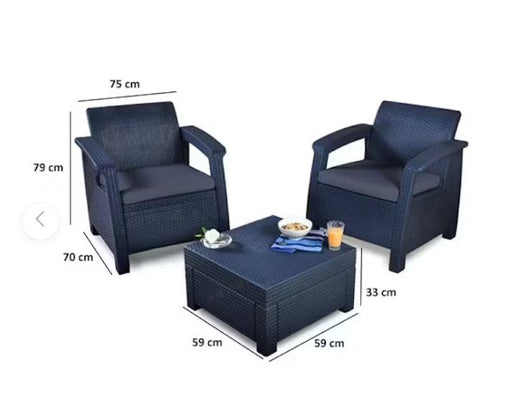 Keter vermont rattan reclining chair deals