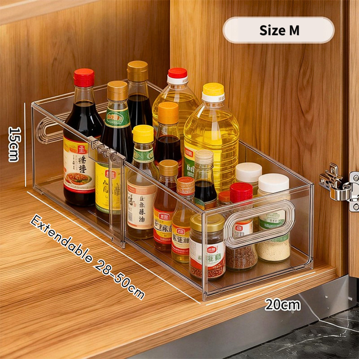 Crystal Clear Extendable Storage Box (2 sizes)