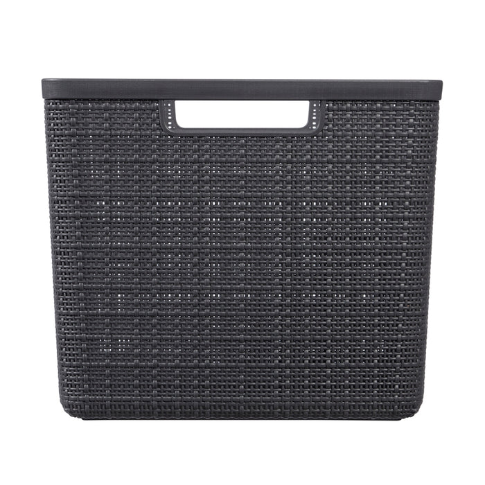 Jute Large Storage Basket 20L Dark Grey