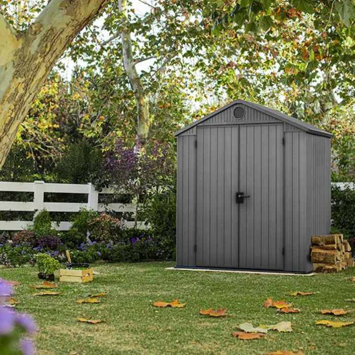 Darwin 6 x 4 Outdoor Garden Shed Graphite