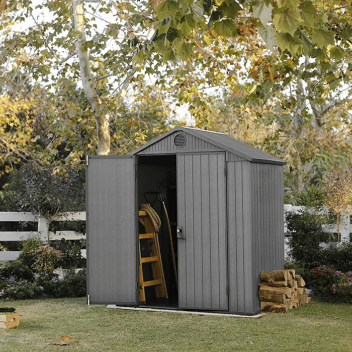 Darwin 6 x 4 Outdoor Garden Shed Graphite