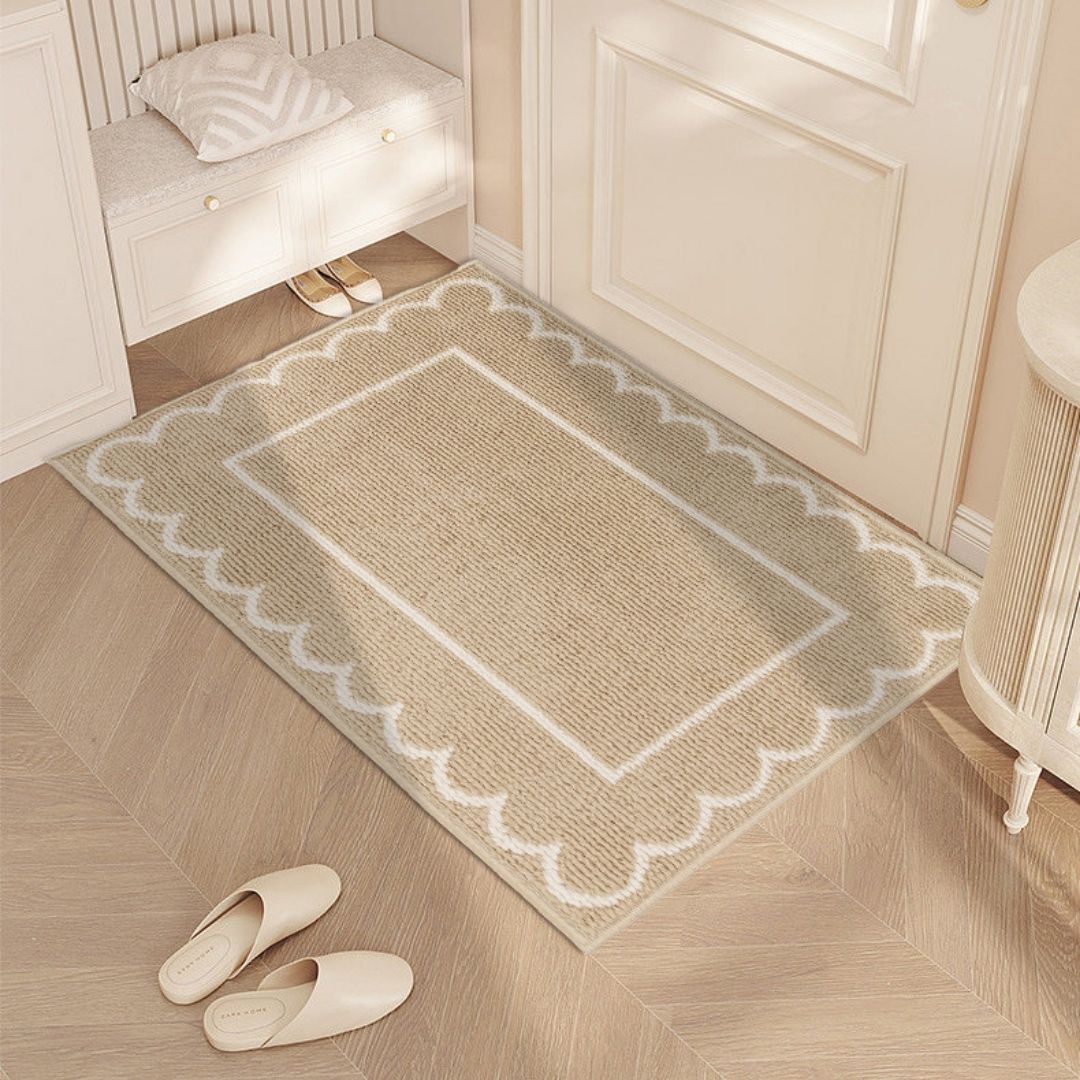 Door Entry Non Slip Entrance Floor Mat Welcome Home Trap Dirt Mat Beige ...