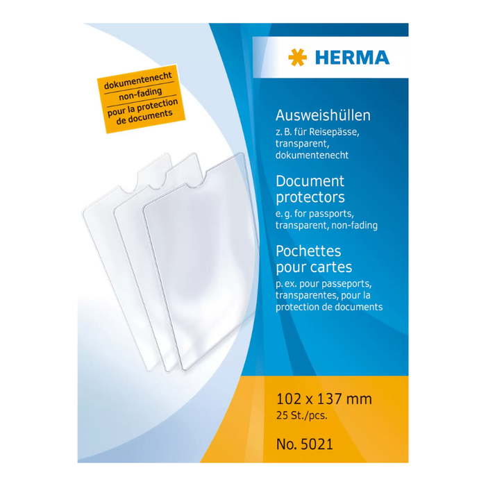 HERMA Document Protector 102X137mm Passport 5021