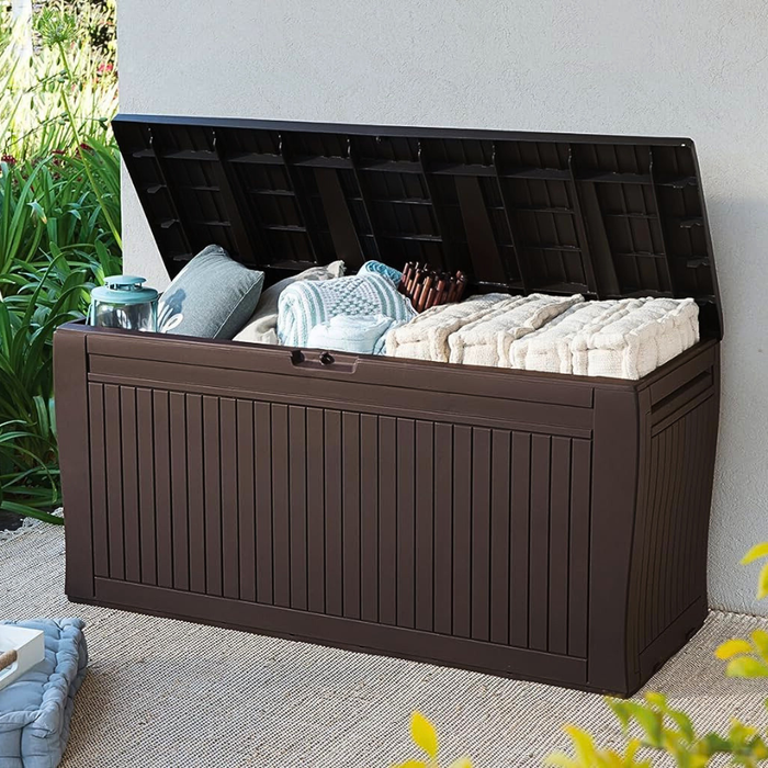 Comfy Outdoor Deck Box Woodbrown