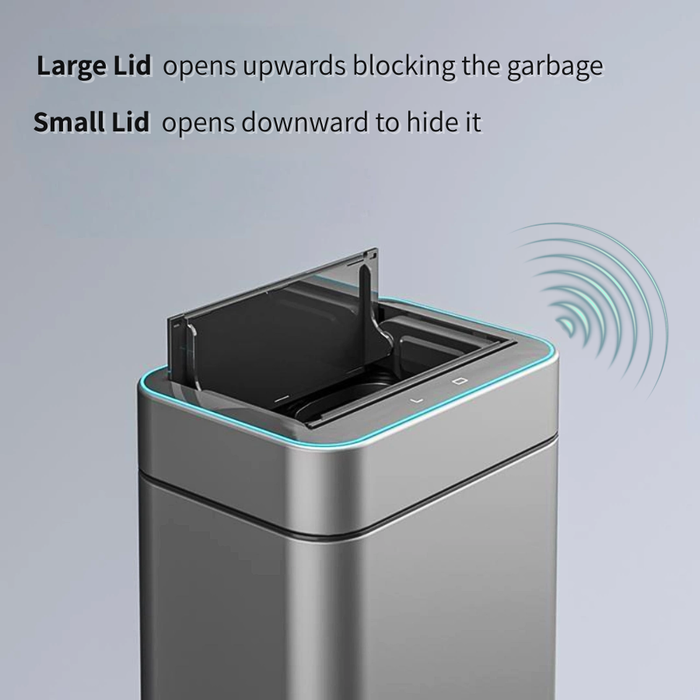 Illuma Stainless Steel Smart Sensor Trash Bin + LED light (3 sizes)