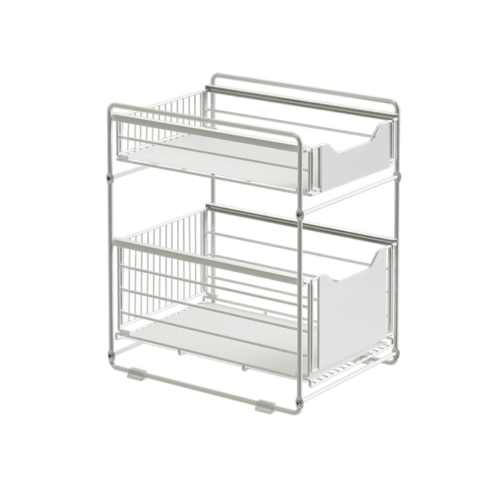 Pull Out Drawer Racking Under Sink Pull Out Drawer Rack Kitchen Cabinet Storage Drawer 2 Tier ...