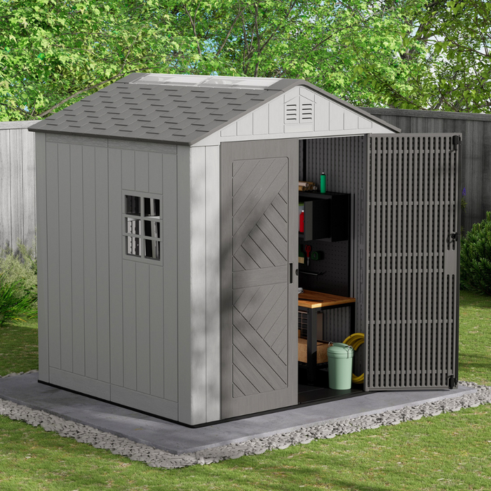 Eddie Plus Double Outdoor Garden Shed (Extendable)